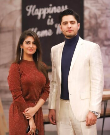 Hiba Bukhari with Husband